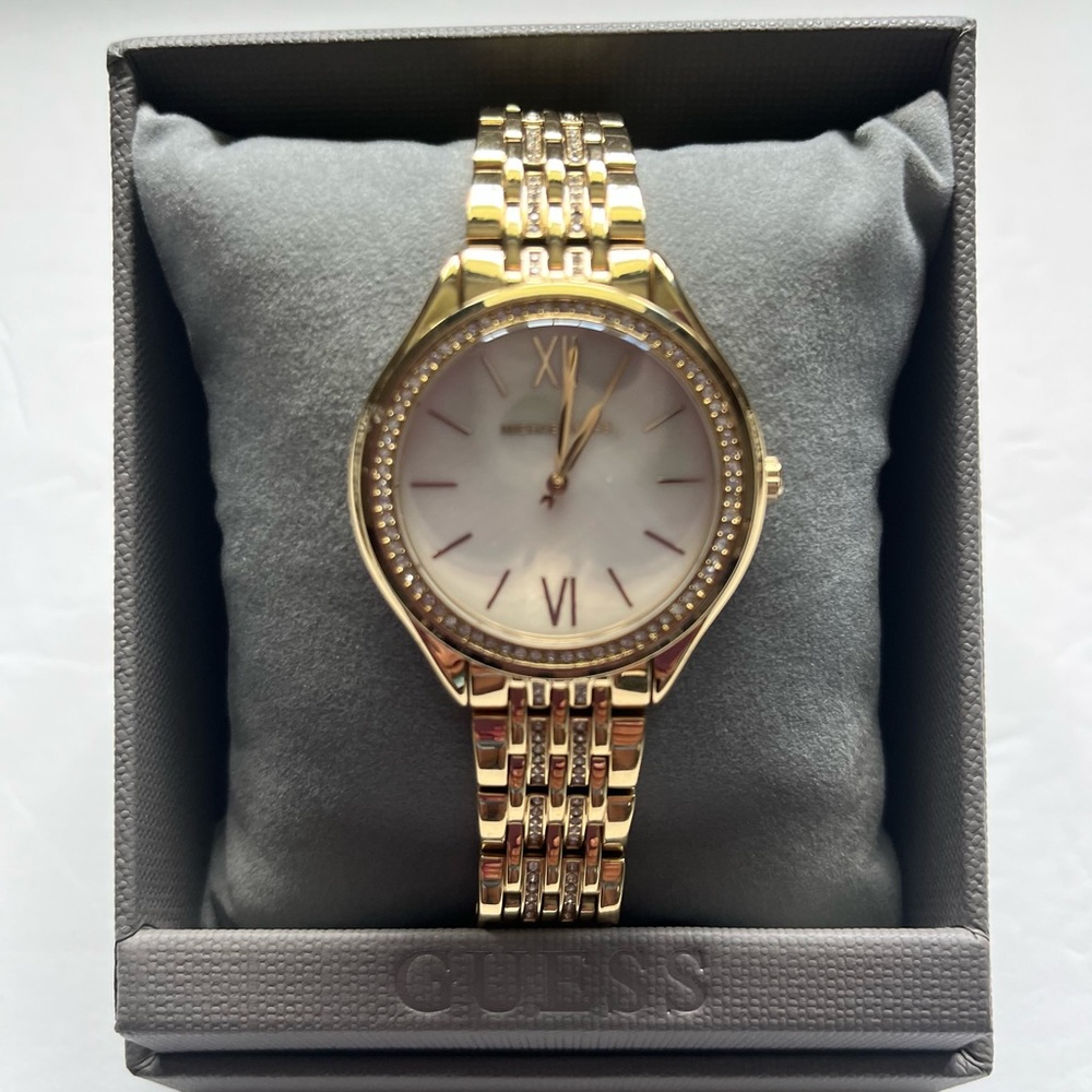 Michael Kor’s Gold-Tone watch with rhinestone embellishment. - Picture 3 of 5